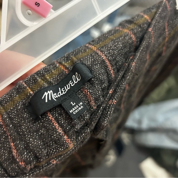 Madewell Enbrook plaid wide leg pants - Picture 7 of 8